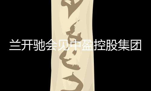 兰开驰会见中盈控股集团董事长段洪涛